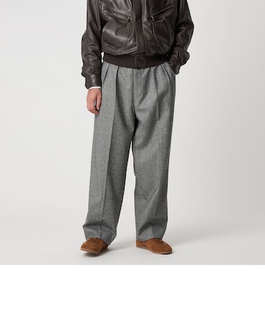 <Steven Alan> ウール フラノ インツープリーツ ドレス トラウザーズ
