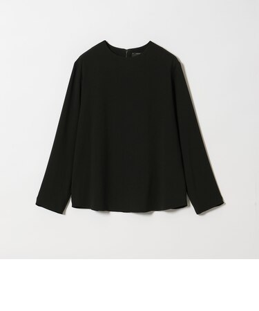 ＜conte＞バックジップ クルーネック ブラウス