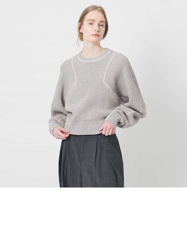 ＜AEWEN MATOPH＞アゼステッチ ニットプルオーバー ‐ ウォッシャブル ‐