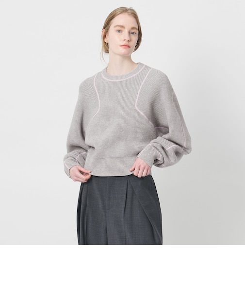 ＜AEWEN MATOPH＞アゼステッチ ニットプルオーバー ‐ ウォッシャブル ‐