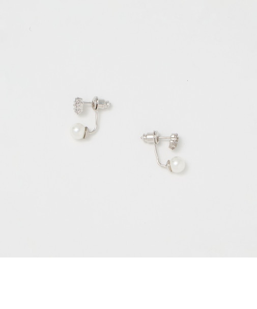 ビジュー＆イミテーションパール ピアス