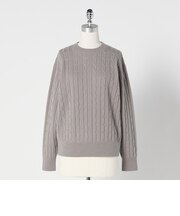 ＜LOEFF＞カシミヤ ケーブル ニット
