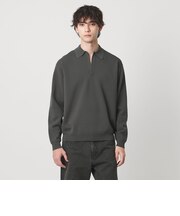 ４シーズンズ ミラノリブ スキッパー ニット