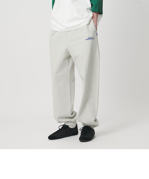 ＜NICE WEATHER＞ロゴ スウェットパンツ