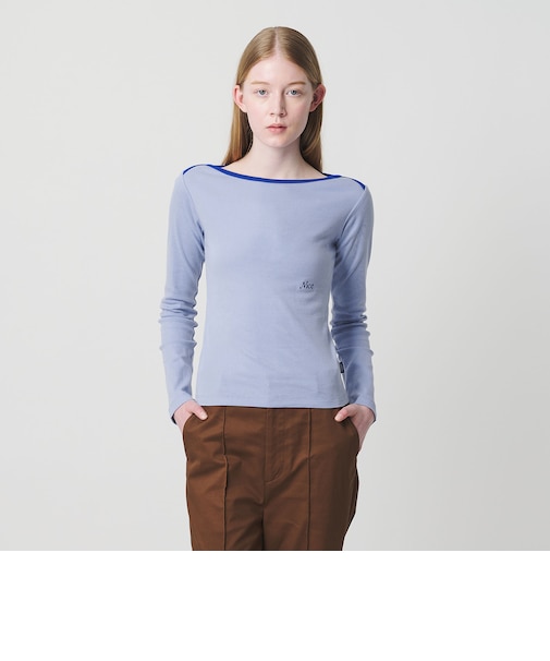 <NICE WEATHER>ロゴ フィット ロングスリーブ Tシャツ