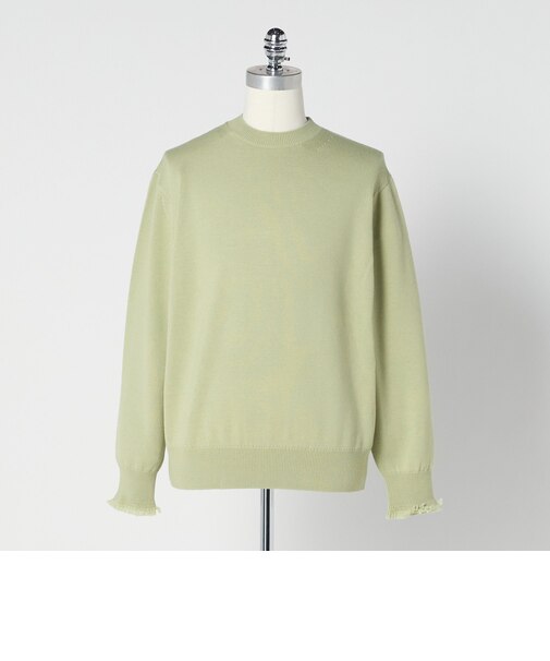 ＜LOEFF＞9ゲージ フリンジ ニットプルオーバー MEN’S