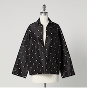 ＜LOEFF＞ローズ タフタ スキッパー シャツ