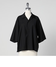 YLEVE / DOBBY STRIPE CHAMBRAY OPEN COLLAR SHIRT | YLÈVE（イレーヴ 