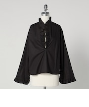 ＜LOEFF＞フリル スキッパー シャツ