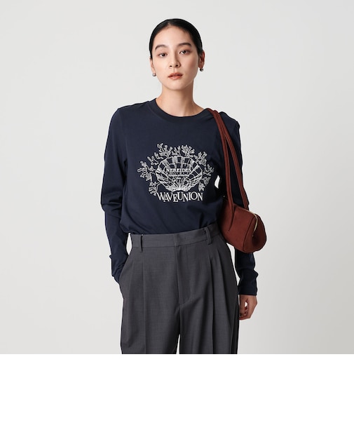 【別注】＜WAVE UNION＞プリントロングスリーブTシャツ