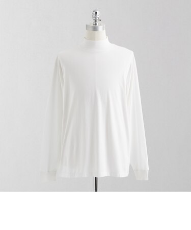 ＜LOEFF＞スビンコットン モックネック カットソー MEN'S