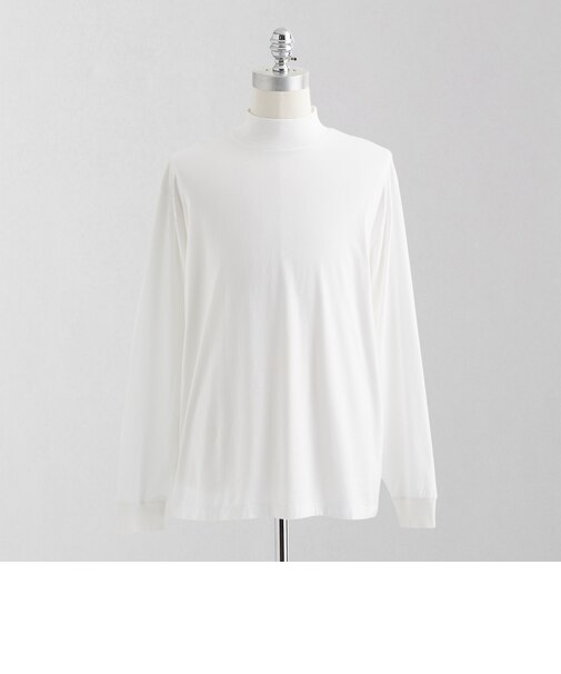 ＜LOEFF＞スビンコットン モックネック カットソー MEN'S