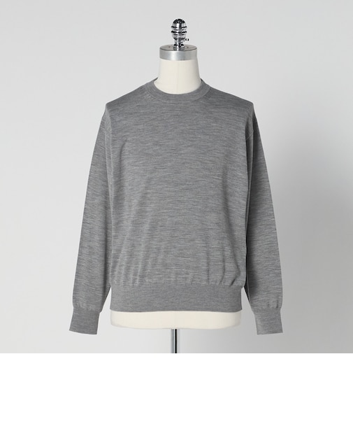 ＜LOEFF＞16ゲージ  クルーネック ニット MEN’S