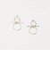 ＜PREEK＞YU-KIN RING OVERLAP EARRINGS/ピアス