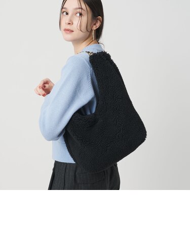 【一部別注】＜VIOLAd’ORO＞ELMO ボア チェーン ショルダーバッグ