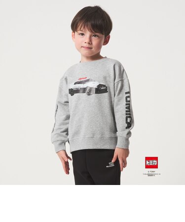 【別注】＜TOMICA＞袖ロゴ 裏毛スウェット / トレーナー / キッズ  100cm-130cm