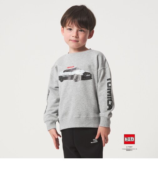 【別注】＜TOMICA＞袖ロゴ 裏毛スウェット / トレーナー / キッズ  100cm-130cm