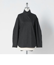 ＜LOEFF＞ポプリン タートルネック プルオーバー