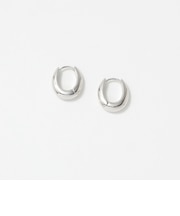 オーバル フープ ピアス