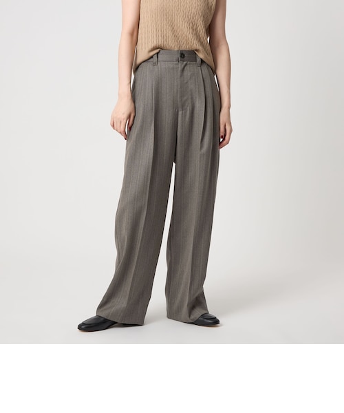 【美品】contéアシンメトリータックパンツ38サイズ conte＞アシンメトリー タックパンツ｜ユナイテッドアローズ
