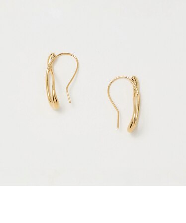 ツイスト フープ ピアス