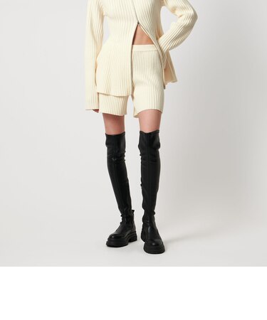 ＜AEWEN MATOPH＞ウールカシミヤミックス ニットショートパンツ