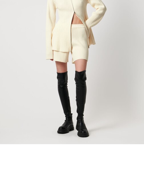 ＜AEWEN MATOPH＞ウールカシミヤミックス ニットショートパンツ