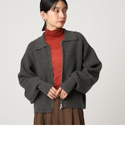 ＜CITEN＞ポロエリZIPカーディガン