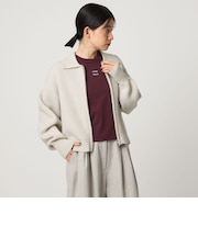 ＜CITEN＞ポロエリZIPカーディガン