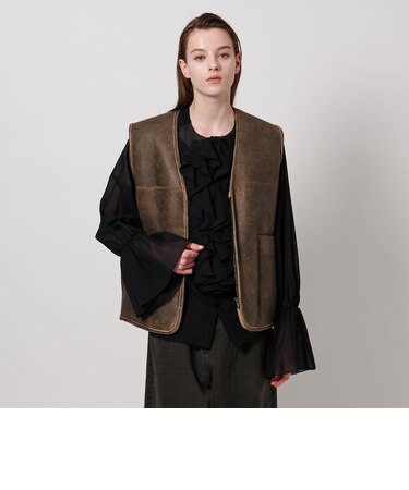 <ASTRAET>ムートン ジップベスト UNISEX