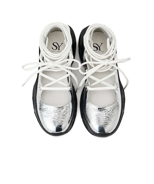 ＜SY＞レースアップ フラット50●↑