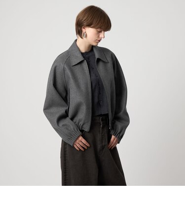 ＜ASTRAET＞リバー ステンカラー ジップブルゾン