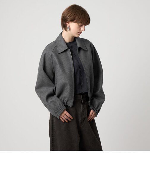 ＜ASTRAET＞リバー ステンカラー ジップブルゾン