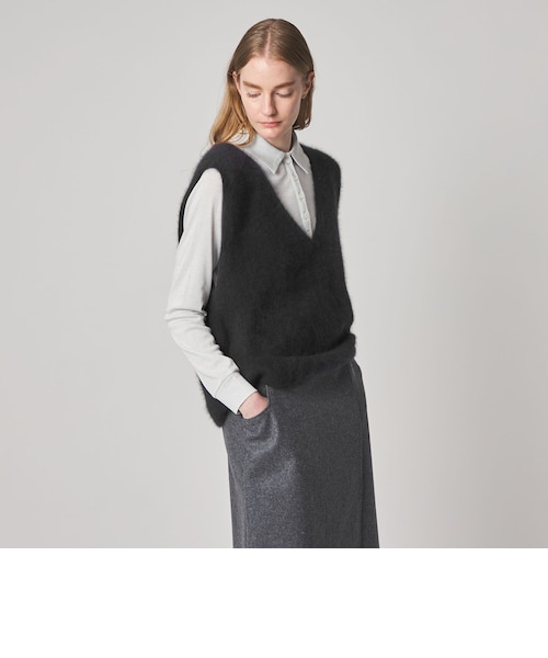 Steven Alan＞オーストラリアンウール ミックス ニットベスト