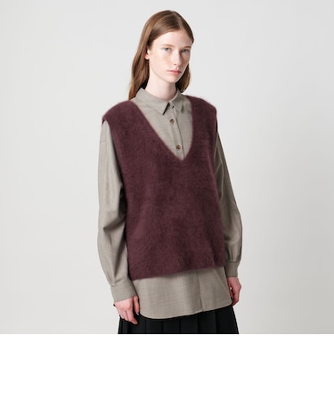 ＜Steven Alan＞オーストラリアンウール ミックス ニットベスト