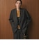 【Wardrobe DAILY MINIMAL】ウールライク メランジダブルジャケット ウォッシャブル