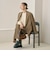 【Wardrobe DAILY MINIMAL】ウールライク メランジダブルジャケット ウォッシャブル