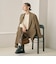 【Wardrobe DAILY MINIMAL】ウールライク メランジダブルジャケット ウォッシャブル
