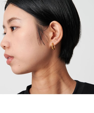 ＜CITEN＞ステンレスミドルフープピアス