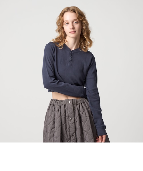 別注】＜FAITH MILLS for 6＞THERMAL HENRY PULLOVER TOP/トップス