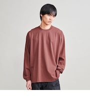 ＜H＞ハイブリッドコットン チューブ クルーネックロングスリーブ