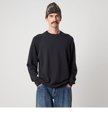 <Steven Alan> W/NY スムース ラグランスリーブ クルーネック ニット