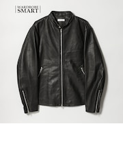 【WARDROBE SMART】 シープ シングル ライダースジャケット