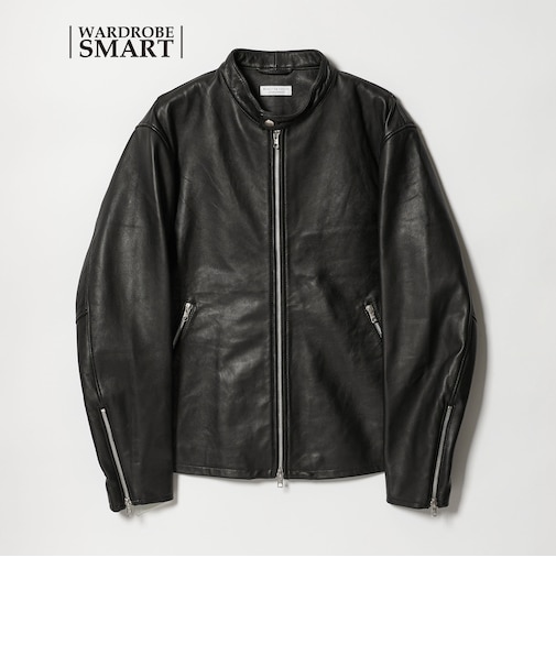 【WARDROBE SMART】 シープ シングル ライダースジャケット