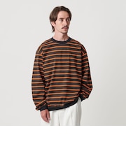 トリプル ボーダー スウェット Tシャツ