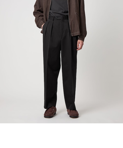 Steven Alan＞ ウール オックスフォード イン ツープリーツ ドレス
