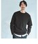 ポリエステル ウール ミラノリブ クルーネック ニット