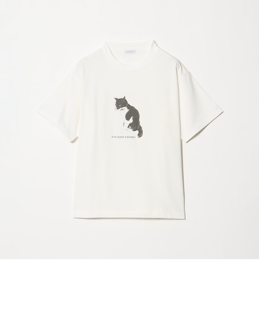 コットン キャットプリントTシャツ ＜A DAY IN THE LIFE＞