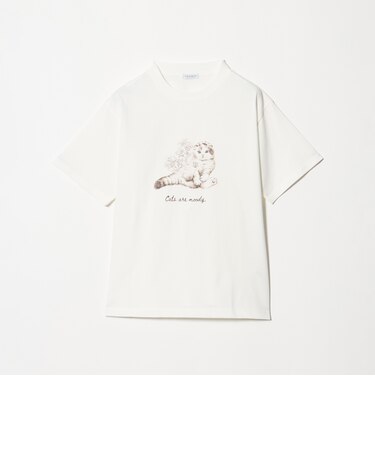 コットン キャットプリントTシャツ ＜A DAY IN THE LIFE＞