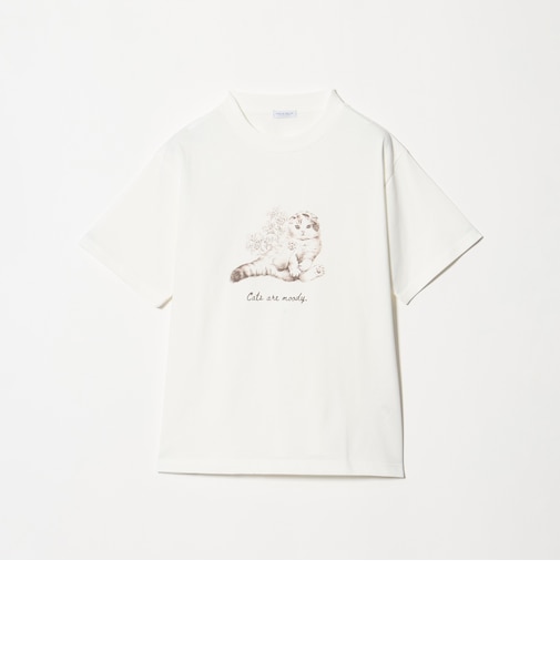 コットン キャットプリントTシャツ ＜A DAY IN THE LIFE＞